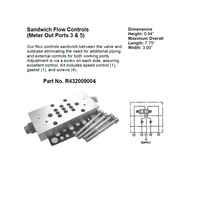 R432009004 NUMATICS/AVENTICS SANDWICH SPEED CONTROL<BR>ISO4 5599/1