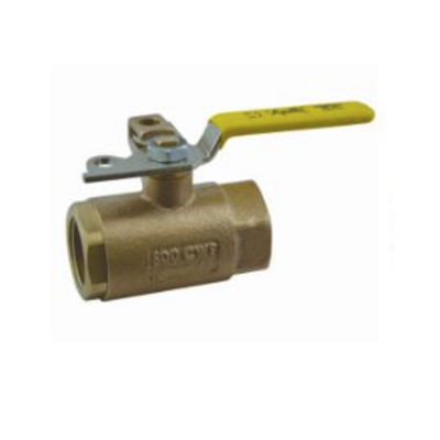 APOLLO BRONZE BALL VALVE&lt;BR&gt;2&quot; NPT FEMALE, PAD LOCK LEVER HANDLE, 600PSI