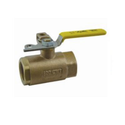 75-108-01 APOLLO BRONZE BALL VALVE<BR>2" NPT FEMALE, PAD LOCK LEVER HANDLE, 600PSI