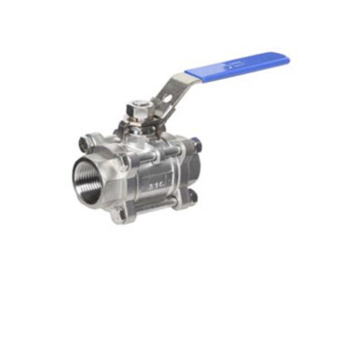 MIDWEST STAINLESS STEEL BALL VALVE&lt;BR&gt;1&quot; NPT FEMALE, FULL PORT, LEVER HANDLE, 1000PSI